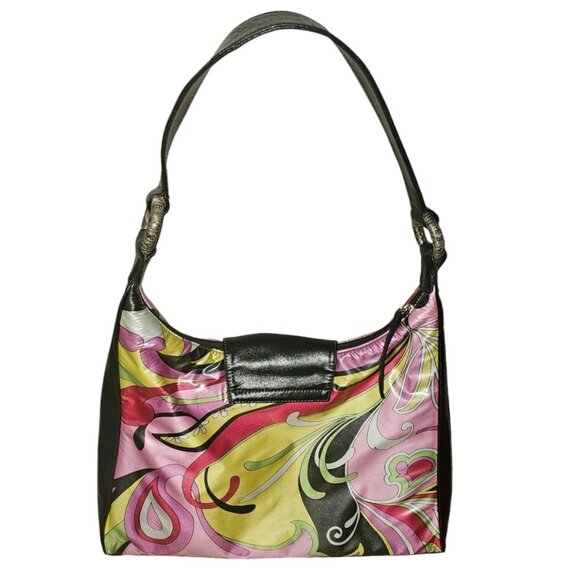 Millie Bags Multicolor Floral Print Handbag With Black Strap - Picture 9 of 16